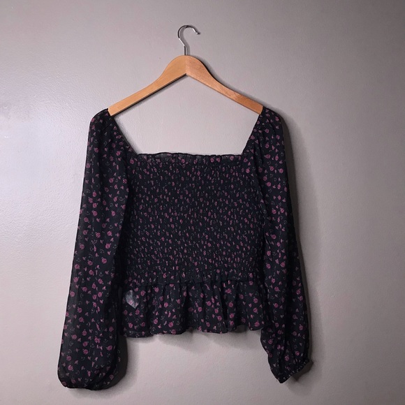 ☕️B2G1 Francesca's | Floral Long Sleeve Top - Picture 5 of 6